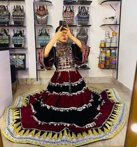 ชุดเดรสยาวแบบดั้งเดิมของชาวอัฟกานิสถานชนเผ่ากุจิ คุณภาพสูงสำหรับผู้หญิง พร้อมลูกไม้และกระดุม ปรับแต่งได้ ราคาขายส่งแบบ OEM - Product Image 5