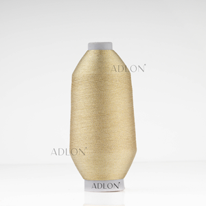 เส้นด้ายเมทัลลิก150D ไข่มุกทองดีไซน์ส่งออกสำหรับงานปักแฟชั่นและงานฝีมือ - Product Image 1