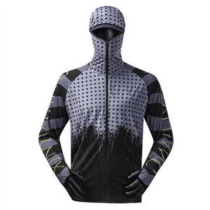 Men's Custom Design Long Sleeve Fishing Jersey Breathable Quick Dry & Windproof Waterproof Sublimation Hoodie - Product Image 2