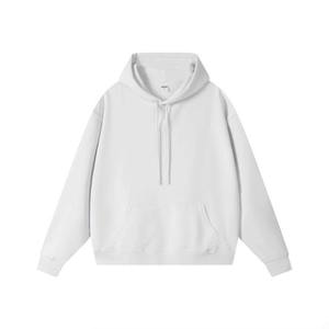 Sudadera con Capucha Corta para Hombre, Personalizada con Logotipo, 360 g/m², 100% Algodón, Corte Cuadrado, Negra, Estilo Urbano, Estampada, Talla Grande, 2026 - Product Image 2