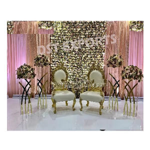 Chaises de réception de mariage élégantes, ensemble de chaises de mariage pour la mariée et le marié, trônes de mariage au meilleur design - Product Image 2