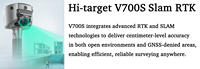 Sistem RTK Laser Hi-target V700S, Sistem SLAM RTK V700s, GNSS RTK Genggam, SLAM Lidar Hi-target V700s