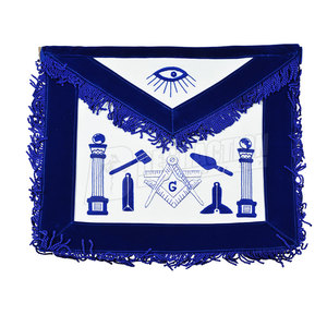 MEJORES PRODUCTOS DE ACCIÓN: Delantal Masónico Bordado a Mano de Gran Logia, Nuevo Diseño, Bajo Precio, en Venta - Product Image 4