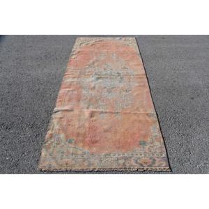 Alfombra de 3.7x8.1 pies, Alfombra Turca, Alfombra Beige Estilo Suroeste - Product Image 1