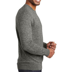 Pull en molleton mélangé à col en V et manches longues pour homme, 100 % coton, écologique, coupe ample, coupe-vent, hiver, 300g - Product Image 6