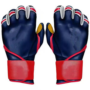 2025 gants de frappeur en cuir véritable personnalisés conception de manchette longue pour homme enfants jeunesse avec le Logo du fabricant pour le baseball et le softball - Product Image 1