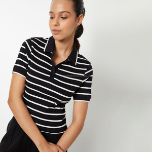 Fit2Fight Femmes T-shirts Polo pour filles à prix abordable, personnalisés, avec un changement progressif de couleur jaune, imprimés, design pour femmes - Product Image 1