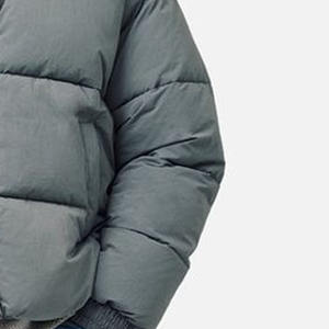 Men Women Slim Lightweight Warm Packable Stand Collar Front Logo Winter Bubble <b>Coat</b> Casual <b>Travel</b> Everyday Essential Breathable - Product Image 2