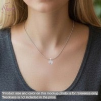 Pendentif de mariage Sheri Jewels pour femme en or blanc massif 18 carats avec diamant naturel taille brillant 0,27 ct couleur F-G clarté SI1-2