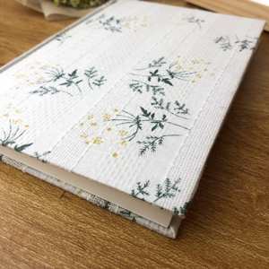 LABON Daisy Writing panno di lino diario estetico diario con copertina rigida Notebook A5 tessuto floreale sublimazione Blank Journal - Product Image 3