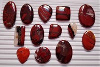 100% naturel rouge jaspe Cabochon haute qualité à la main poli pierre gemme en vrac pour la fabrication de bijoux pierre rouge jaspe Lot