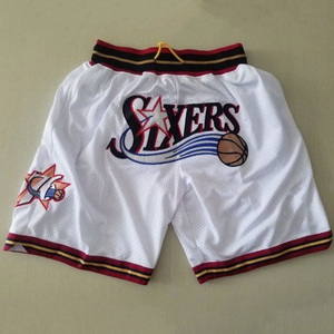 High Quality Custom Logo Summer Pocket Double <b>Layer</b> Men's Fitness Mesh Shorts 6XL Size Solid Pattern Polyester Gym Shorts - Product Image 4