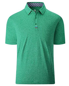 Camiseta de Manga Corta para Hombre, Cuello Redondo, Color Azul Marino, Corte Regular, Color Sólido, Transpirable, Tejido Piqué, 100% Algodón con Spandex, 220g, Casual - Product Image 5