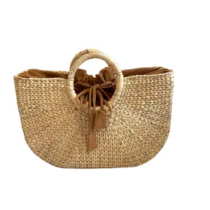 Hand bags water hyacinth Women's Tote Bags natural material Vietnam high quality