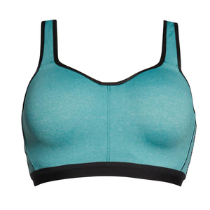New Arrival High Quality Breathable Simple Women's Sports Bra Front Logo Option Medium Support 100% Polyester for Yoga Fitness - Product Image 1
