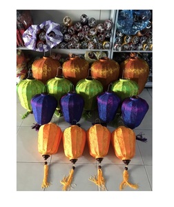 Lanternes en soie de bambou vietnamien 35cm-prêt à être expédié-décoration de mariage. Lampe domestique. Décoration de jardin. Lanterne Hoi An - Product Image 1