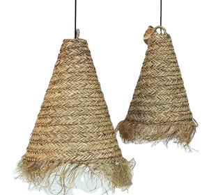 Lampe suspendue artisanale en paille naturelle, abat-jour en jonc de mer, artisanat du Vietnam, de 99 Gold Data - Product Image 1
