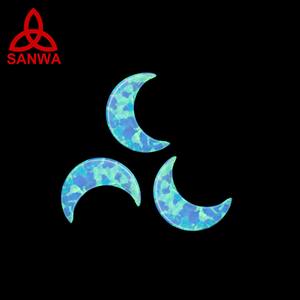 Popular Japanese Bello Opal Cham <b>Moon</b> Shape Direct Wholesale in 92 Colors for DIY Silver Necklace Jewellery Accessories Making - Product Image 3