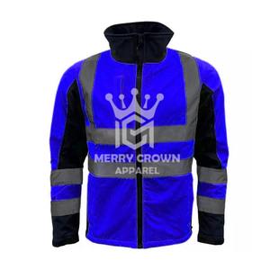Chaqueta de seguridad de lona de calle alta de invierno personalizada 2025 para trabajadores con cierre de cremallera impermeable y bolsillos para herramientas - Product Image 6