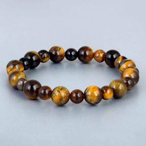 Collar de Cuentas de Ojo de Tigre de Alta Calidad para Mujer, Color Marrón, 20 Quilates, Certificado IGI, Joyería de Piedras Preciosas Naturales, ZUBEDA GEMS JEWELRY - Product Image 6