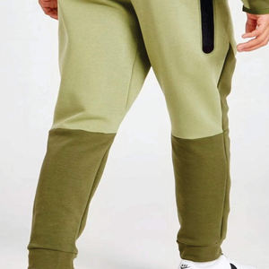 Conjunto Deportivo Informal de Dos Piezas con Capucha Verde y Blanca para Adultos Unisex, Chaqueta con Cordón y Pantalones Jogger, Ropa Deportiva Atlética para Entrenamiento - Product Image 5