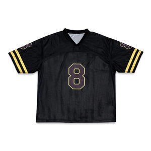 Jersey de Fútbol Americano a Precio de Fábrica, Talla Grande, Nuevo Diseño, Transpirable, Cómodo, Mangas Cortas, Técnicas de Impresión, 100% - Product Image 1