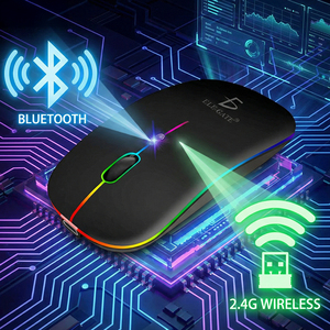 Mouse RGB Cablato ad Alta Risoluzione con Doppia Connessione Bluetooth e 2.4GHz, Tracking Ottico, per Destrorsi, Stile Carino per PC - Product Image 2