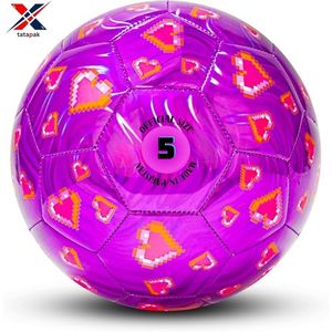 Balón de fútbol profesional, logotipo de PVC personalizado de alto rendimiento, respetuoso con el medio ambiente, vejiga de goma cosida a máquina, resistente al agua - Product Image 6
