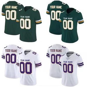 Camisetas de Fútbol Americano Personalizadas, Transpirables, para Verano |   Uniformes de Manga Corta 100% Poliéster con Bordado 3D Personalizado con Nombre de Jugador y Equipo - Product Image 2