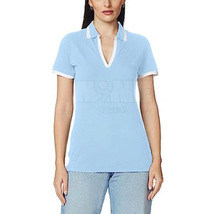 Camiseta Polo de algodón 100% de alta calidad para mujer, camiseta personalizada con tu logotipo, camiseta Polo de mujer al mejor precio para venta en línea - Product Image 1