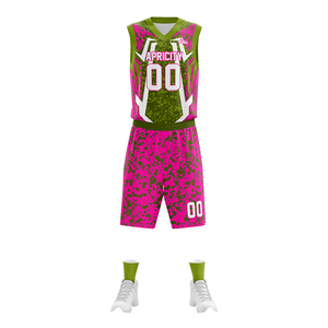 ชุดบาสเก็ตบอลมีตัวเลขโลโก้100% ตาข่ายระบายอากาศโพลีเอสเตอร์ทนทาน - Product Image 5