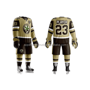 Ensemble d'équipement d'entraînement personnalisable de hockey sur glace et de hockey sur gazon de vêtements de sport de sublimation uniformes de maillots personnalisables - Product Image 5