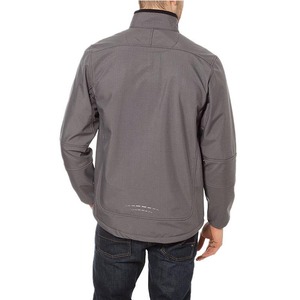 Chaqueta Softshell para hombre de calidad confiable con cuello levantado y variedad de tela de lona con etiqueta personalizada de estilo ajustable - Product Image 2