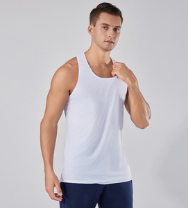 Débardeur léger marathon sans couture pour hommes débardeur de course respirant en polyester stringers de bonne qualité débardeur collé de sport de gymnastique - Product Image 6