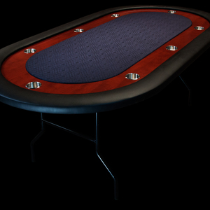 Table de poker pliante de luxe moderne de qualité casino, motif rond personnalisable, meilleure qualité pour les jeux de Mahjong - Product Image 4