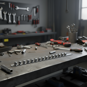 Hazet 16 Holding Clamps Socket Rail Empty for 1/2'' Sockets-<b>Tool</b> <b>Storage</b> - Product Image 3