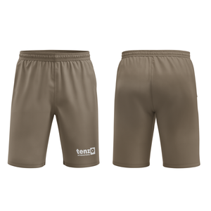 Shorts de sport pour hommes en polyester uni, marque privée OEM, respirants, à séchage rapide, compression serrée, en gros - Product Image 1