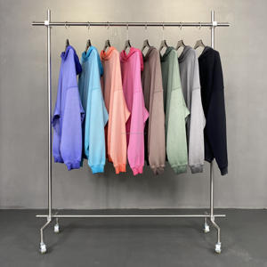 Sudadera con Capucha Personalizada 100% Algodón Lavada con Ácido, Sudadera Extra Grande de Felpa Gruesa Estilo Vintage, Sudadera con Capucha para Hombre, Corte Cuadrado, Color Piedra - Product Image 4