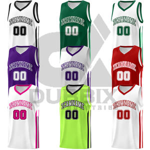 Maillot de basket rétro personnalisé pour homme, séchage rapide, respirant, en maille sublimée, imprimé pour l'été et l'hiver, tenue d'équipe 3D - Product Image 2