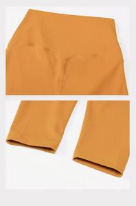 High Waist Yellow Yoga <b>Leggings</b> Seamless <b>Women</b> Fitness Pants Butt Lifting <b>Compression</b> Gym Training Activewear - Product Image 6