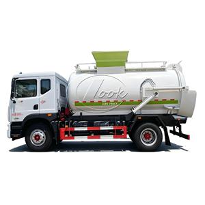 Camion à déchets alimentaires avec réservoir rond en acier inoxydable de 8 m³, Dongfeng Duolika 4x2, camion d'assainissement, norme d'émission Euro 2/3/5 - Product Image 4
