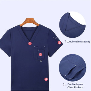 Uniformes Médicos, Conjuntos de Uniformes de Enfermera, Ropa Médica Transpirable de Poliéster, Pijamas Quirúrgicos <span class=keywords><strong>para</strong></span> <span class=keywords><strong>Hombre</strong></span> y Mujer - Product Image 3
