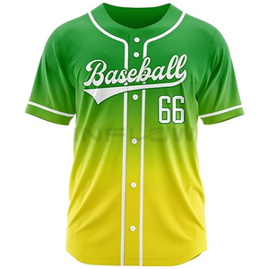 Sublimación de camisetas de béisbol personalizadas de alta calidad, bordado disponible - Product Image 1