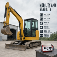 En stock, excavatrice d'occasion 305.5 compatible avec télécommande industrielle, largeur 1950 mm pour l'excavation dans les espaces étroits