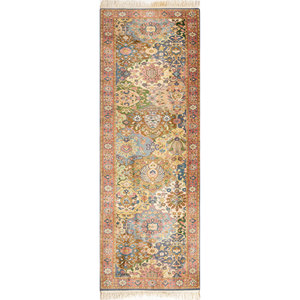 Aalam Luxury Hand Knotted Wool Rugs Pae-4896 Jacquard Woven Medallion Design Tufted & <b>Washable</b> for Home & Car Use Jaipur Rugs US - Product Image 1