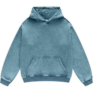 OEM Sweats à capuche délavés à la pierre de haute qualité pour hommes 100% coton Léger Respirant Streetwear Pull Style Logo personnalisé - Product Image 1