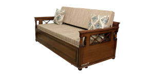 Muebles de dormitorio de madera maciza modernos de lujo del fabricante-Producto a granel hecho a mano Sofá simple y cama - Product Image 2