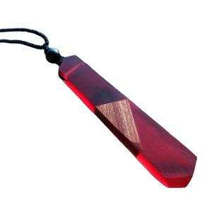 สร้อยคอเรซินและไม้หลากสีออกแบบเป็นเอกลักษณ์สำหรับผู้หญิง - Product Image 1