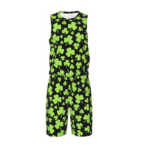 Été Hommes Casual Street Wear Basketball Uniform BSCI Polyester Sportswear New Design Quick Dry Printed Uniform - Product Image 3