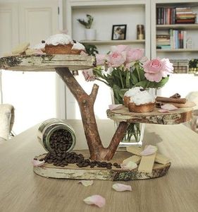 NOT CAKE HANDMADE CUSTOMIZED Wholesale Acacia Natural Wood Color Acacia Wood Cake Stand Wooden Hand Carved - Product Image 1